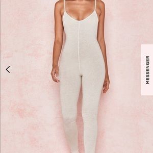 House of CB jumpsuit with cardigan.